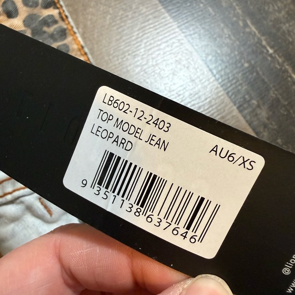 Lioness Top Model Wide Leg Jean Y2K Indie Cheetah Animal Print Statement XS NWT - Picture 10 of 11